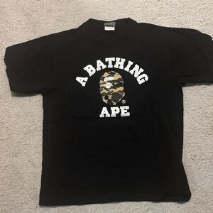 Bape Black and White Short Sleeve Tee